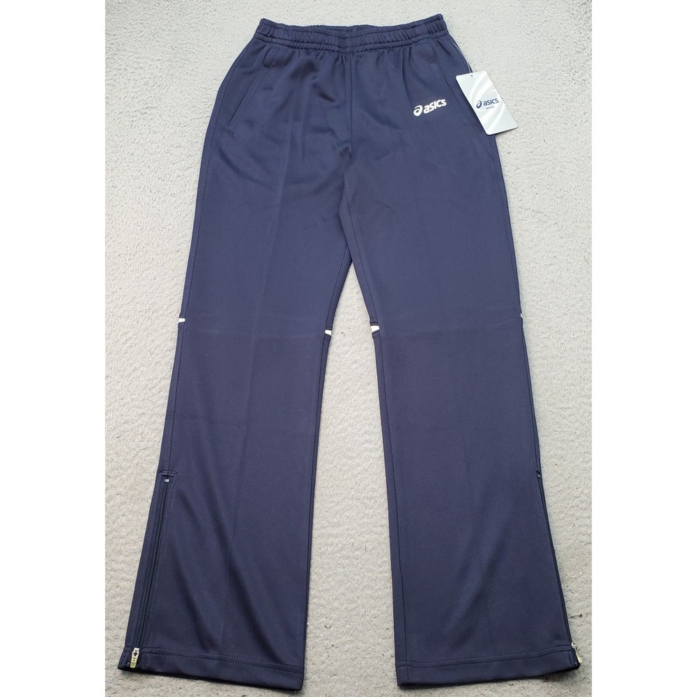 ASICS Cali Pants Youth Medium Multi Elastic Waist Tapered Leg Ankle Zip YB2731